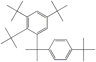 2-(2,3,5-Tri-tert-butylphenyl)-2-(4-tert-butylphenyl)propane Structure