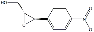 (2R,3R)-3-(4-ニトロフェニル)-2-オキシランメタノール 化学構造式