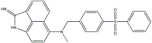 1,2-Dihydro-2-imino-6-[N-methyl-N-[4-(phenylsulfonyl)benzyl]amino]benz[cd]indole