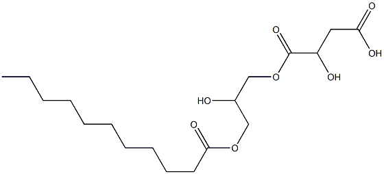 D-Malic acid hydrogen 1-(2-hydroxy-3-undecanoyloxypropyl) ester