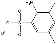 2-Amino-3,5-dimethylbenzenesulfonic acid lithium salt Structure