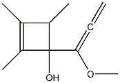 1-(1-Methoxy-1,2-propadienyl)-2,3,4-trimethyl-2-cyclobuten-1-ol,,结构式
