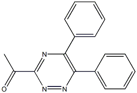 3-Acetyl-5,6-diphenyl-1,2,4-triazine,,结构式