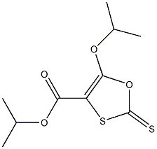 5-Isopropyloxy-2-thioxo-1,3-oxathiole-4-carboxylic acid isopropyl ester Structure