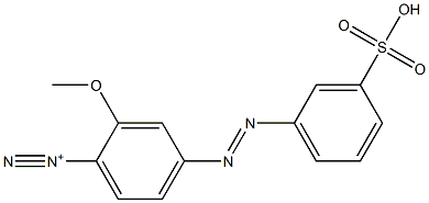 2-Methoxy-4-(3-sulfophenylazo)benzenediazonium