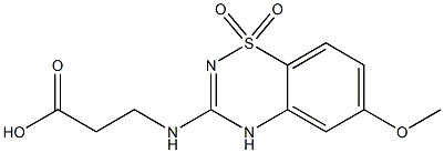 3-[(2-Carboxyethyl)amino]-6-methoxy-4H-1,2,4-benzothiadiazine 1,1-dioxide