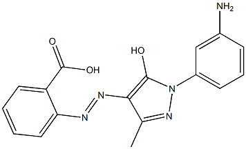 o-[1-(m-Aminophenyl)-5-hydroxy-3-methyl-1H-pyrazol-4-ylazo]benzoic acid|