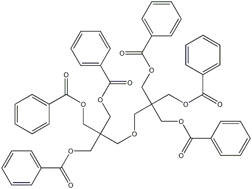 2,2'-Oxybismethylenebis(2-hydroxymethyl-1,3-propanediol tribenzoate) Structure
