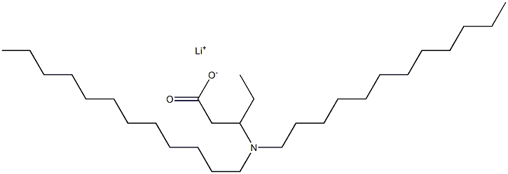 3-(Didodecylamino)valeric acid lithium salt,,结构式