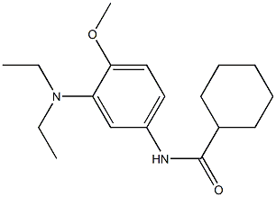 N-(3-Diethylamino-4-methoxyphenyl)cyclohexanecarboxamide,,结构式