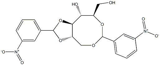 1-O,5-O:2-O,3-O-Bis(3-nitrobenzylidene)-D-glucitol Structure