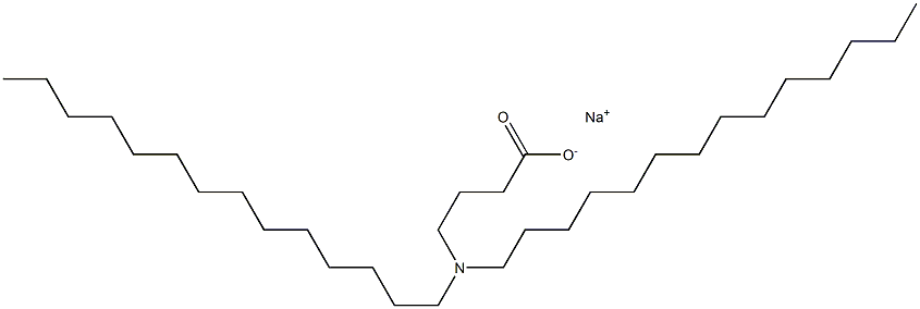 4-(Ditetradecylamino)butyric acid sodium salt Structure