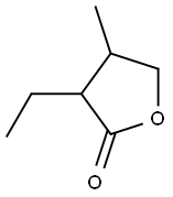 3-Ethyl-4-methyltetrahydrofuran-2-one Struktur