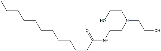 N-[2-[ビス(2-ヒドロキシエチル)アミノ]エチル]ドデカンアミド 化学構造式