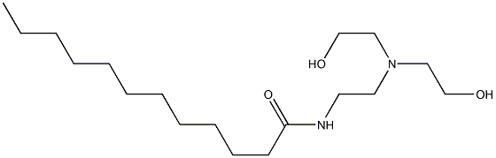 N-[2-[Bis(2-hydroxyethyl)amino]ethyl]lauric amide Structure