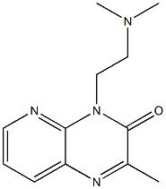 4-[2-(Dimethylamino)ethyl]-2-methylpyrido[2,3-b]pyrazin-3(4H)-one,,结构式