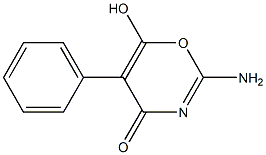 2-Amino-6-hydroxy-5-phenyl-4H-1,3-oxazin-4-one Structure