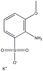 2-Amino-3-methoxybenzenesulfonic acid potassium salt Structure