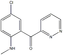 [2-(Methylamino)-5-chlorophenyl](pyridazin-3-yl)methanone Struktur