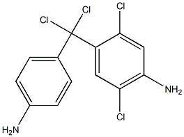 (4-Aminophenyl)(4-amino-2,5-dichlorophenyl)dichloromethane Structure