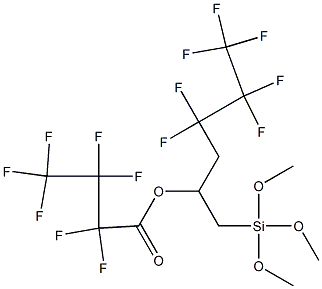 Heptafluorobutanoic acid [1-[[trimethoxysilyl]methyl]-3,3,4,4,5,5,5-heptafluoropentyl] ester 结构式