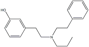3-[2-(Phenethylpropylamino)ethyl]phenol 结构式