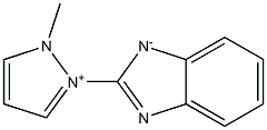 2-[(1-Methyl-1H-pyrazol-2-ium)-2-yl]-1H-benzimidazol-1-ide Structure