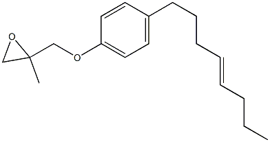 4-(4-Octenyl)phenyl 2-methylglycidyl ether Structure