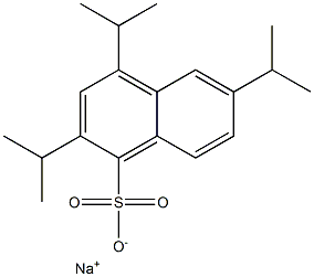 2,4,6-Triisopropyl-1-naphthalenesulfonic acid sodium salt 结构式