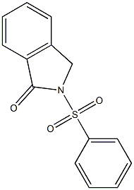 2-(フェニルスルホニル)-2H-イソインドール-1(3H)-オン 化学構造式
