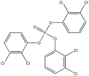 Phosphoric acid tris(2,3-dichlorophenyl) ester 结构式