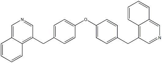Bis[4-(4-isoquinolylmethyl)phenyl] ether,,结构式