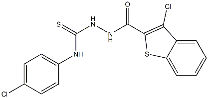 3-Chloro-N'-[(4-chlorophenyl)thiocarbamoyl]benzo[b]thiophene-2-carbohydrazide