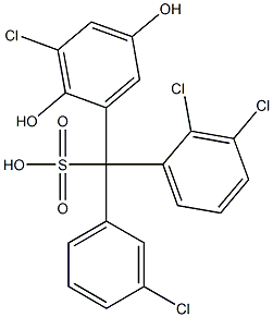  (3-Chlorophenyl)(2,3-dichlorophenyl)(3-chloro-2,5-dihydroxyphenyl)methanesulfonic acid