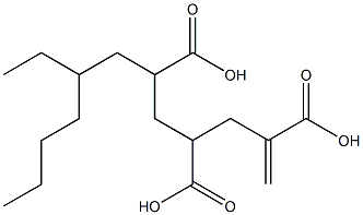 1-Hexene-2,4,6-tricarboxylic acid 6-(2-ethylhexyl) ester Struktur