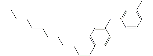 1-(4-Dodecylbenzyl)-3-ethylpyridinium Structure