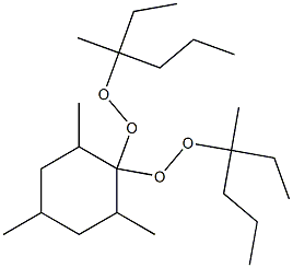 2,4,6-Trimethyl-1,1-bis(1-ethyl-1-methylbutylperoxy)cyclohexane Structure