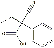 [R,(-)]-2-Cyano-2-phenylbutyric acid Structure