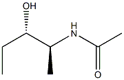 N-[(1S,2S)-1-メチル-2-ヒドロキシブチル]アセトアミド 化学構造式