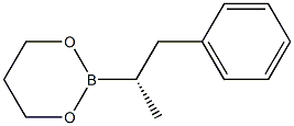 2-[(S)-1-メチル-2-フェニルエチル]-1,3,2-ジオキサボリナン 化学構造式