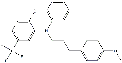 10-[3-(4-Methoxyphenyl)propyl]-2-(trifluoromethyl)-10H-phenothiazine Structure