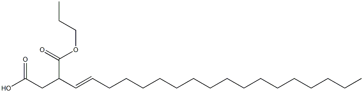 3-(1-Octadecenyl)succinic acid 1-hydrogen 4-propyl ester Structure