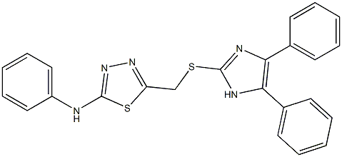 5-[[(4,5-Diphenyl-1H-imidazol-2-yl)thio]methyl]-2-(phenylamino)-1,3,4-thiadiazole