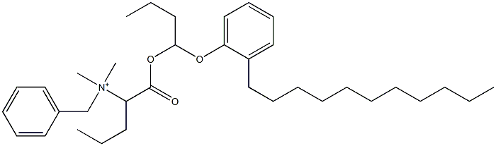  N,N-Dimethyl-N-benzyl-N-[1-[[1-(2-undecylphenyloxy)butyl]oxycarbonyl]butyl]aminium