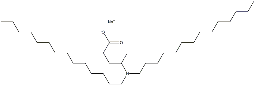 4-(Ditetradecylamino)valeric acid sodium salt 结构式