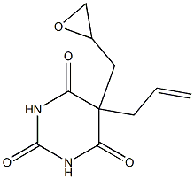 5-Allyl-5-(oxiranylmethyl)barbituric acid Struktur