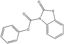 2,3-Dihydro-2-oxobenzothiazole-3-carboxylic acid phenyl ester 结构式