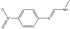 N1-メチル-N2-(4-ニトロフェニル)ホルムアミジン 化学構造式