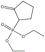 2-オキソシクロペンチルホスホン酸ジエチル 化学構造式