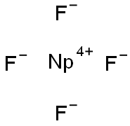 Neptunium(IV) tetrafluoride Struktur